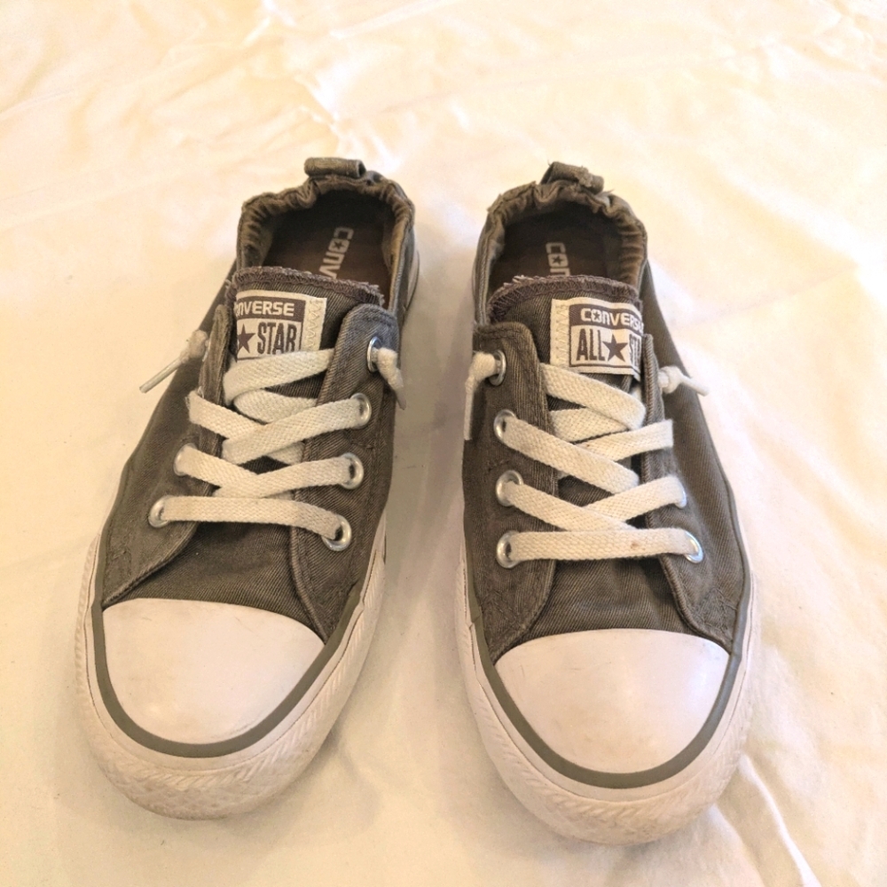 Converse Chuck Taylor All-Star slip-ons, gray, size 8 1/2